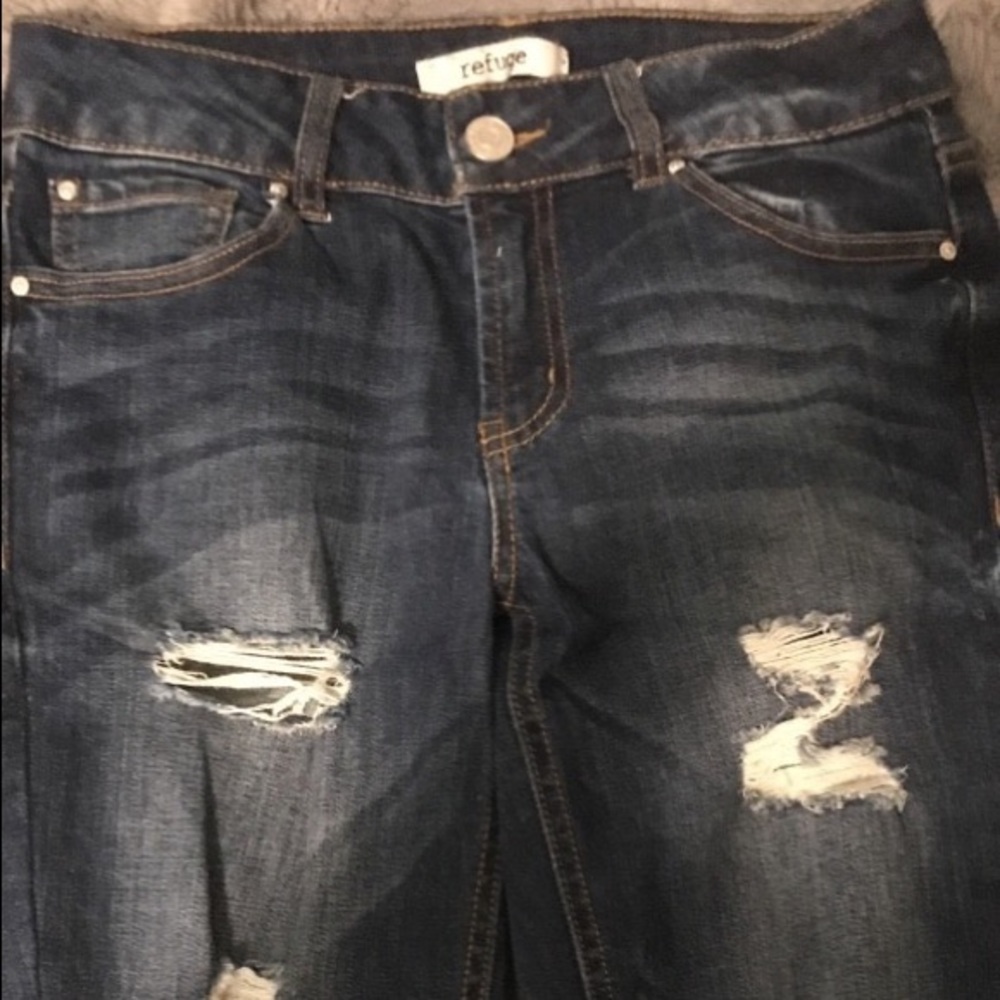 Charlotte Russe Ripped Skinny Jeans